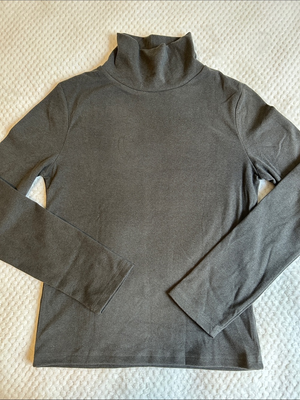 Dazy Star Series Classic Charcoal Turtleneck Long Sleeve Top